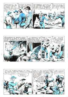 Tex n. 35 - Tavola Originale "fiamme nella mesa" GALEP - Loose page - (1963) | Catawiki