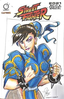 Street Fighter Chun-Li Sketch Cover by Mariana Moreno | Raremarq (Buy It Now)