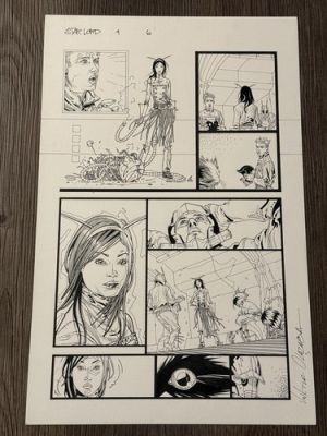 Star-Lord INKED Original Comic Art Page by Victor Olazaba Inspiration for MCU | eBay US (Buy It Now)