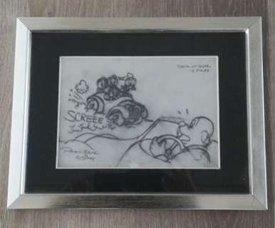 Original pencil artwork by American Disney artist Patrick Block. - Drive-in Ducks - Original artwork - (1998) | Catawiki