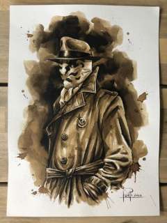 Watchmen - RORSCHACH COFFEE PAINTING - First edition (2020) | Catawiki