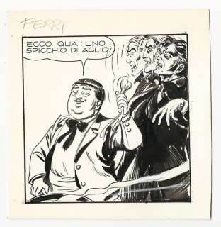 Zagor - Gallieno Ferri - vignetta inedita originale "Zagor Contro il Vampiro" | Catawiki