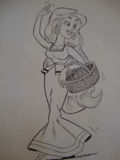 Uderzo, Marcel - Originele tekening - Falbala - (2016) | Catawiki