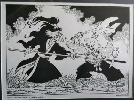 Usagi Yojimbo - Tavola originale book #3 hardcover firmata - (1995) | Catawiki