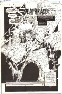 Barbara Kaalberg, Ethan Van Sciver - impulse #66 p. 1 - ‘merury falling: the conclusion: deathrace‘ title splash - 2000 signed