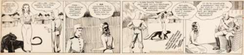 Lyman Young and Alex Raymond Tim Tyler‘s Luck Daily Comic Strip Original Art dated 7-7-33 (King Features Syndicate...
