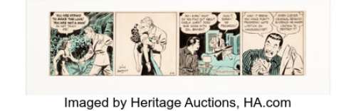 Andriola, Alfred - Alfred Andriola Charlie Chan Daily Comic Strip Original Art dated 8-18-39 (McNaught Syndicate, 1939)....