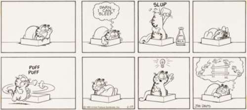 Davis, Jim | Jim Davis Garfield Sunday Comic Strip Original Art dated 6-29-80 (United Feature Syndicate, 1980). ... | Heritage