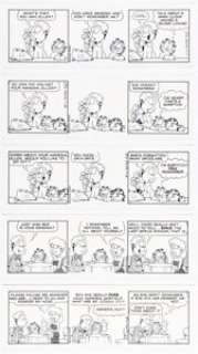 Davis, Jim | Jim Davis Garfield Consecutive Daily Comic Strip Original Art Group of 6 (PAWS, 2006).... (Total: 6 Original Art) | Heritage