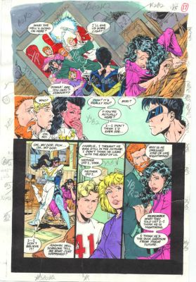 Original D.C. Color Guide Teen Titans #7 Pg 15 | DTA Collectibles