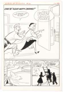 Samm Schwartz and Marty Epp - Jughead‘s Fantasy #2 Complete 8-Page Story "[Peter Goon, Private Eye] Chap. IV: A Slap-Happy Ending!" Original Art (Archie, 1960). (Total: 8 Original Art)