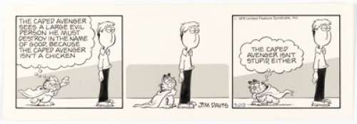 Jim Davis Garfield Daily Comic Strip Original Art dated 3-29-79 (United Feature Syndicate, 1979). | Heritage