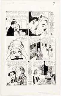 Nick Cardy Popular Romance #24 "Last Chance for Love" Story Page 7 Original Art (Pines, 1953). | Heritage
