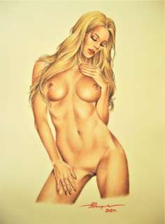 A.D. - original "Pin-up" 25x35 cm - Loose page - (2020) | Catawiki