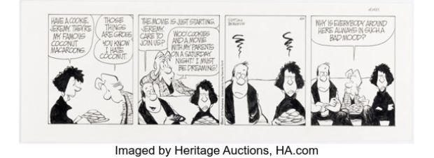 Jerry Scott and Jim Borgman Zits Daily Comic Strip Original Art dated 4-14-01 (King Features Syndicate, 2001) | Heritage