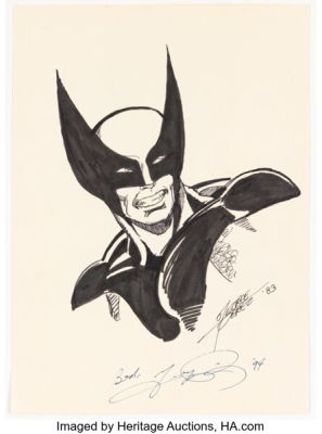 George Pérez Amazing Spider-Man Annual #1 Wolverine Variant Cover Original Art (Marvel, 2023). | Heritage