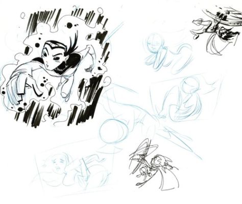 Dave Bullock Hand-Drawn Comic Illustration for Covers n Book DC H18 | eBay US (Buy It Now)