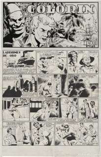 PORTADA Y DOS PÁGINAS ORIGINALES DE BEYLOC. COLORÍN Nº 5, 1946. HISTORIA COMPLETA. (GRAFIDEA)