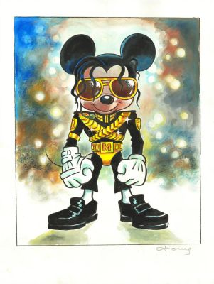 Mickey Mouse Inspired by Michael Jackson – “Dangerous World Tour 1993” | Corner4art
