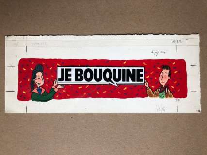 Dupuy-Berberian - Dessin original couleur - Je bouquine | Catawiki