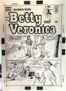 Dan Decarlo - betty and veronica #147 cover (large silver age betty & veronica cover) 1967