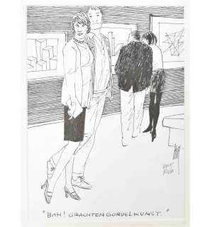 [ORIGINAL BOOK & COMIC ARTWORK] STRAATEN, P. VAN. "BAH! GRACHTENGORDELKUNST." | Zwiggelaar Auctions