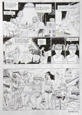 Jean-Paul Krassinsky |  » Les Cœurs boudinés  » Tome 1 – Planche originale n° 5 | Zic et Bul