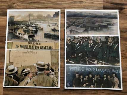 Le Hénanff, Fabrice - 2x Planche originale couleur - Casiers - (2019) | Catawiki