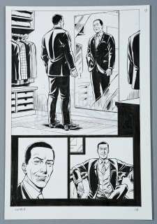 KINGSMAN: THE SECRET SERVICE #4 (2012) - Dave Gibbons Hand-Drawn Page 18 Artwork & Graphic Novel Back Cover Art | Propstore