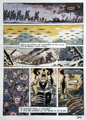 Boris Vian | HEAVY METAL –  » To all the children « – Planche originale – Page 1 – Gilles Cazaux | Zic et Bul
