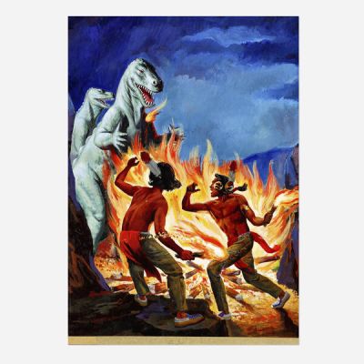 George Wilson | Lot 131 - Turok, Son of Stone #20 Cover Original Art (Gold Key, 1960) | Landry Pop Auctions