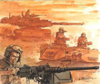 Vance | XIII, illustration Ã  l’encre de Chine et Ã  l’aqu… | Banque Dessinée