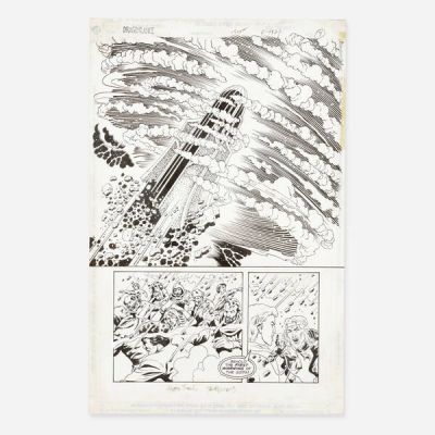 Dave Simons And Ron Randall | Lot 347 - Dragonlance #11 Story Page 7 Original Art (DC Comics, 1989) | Landry Pop Auctions