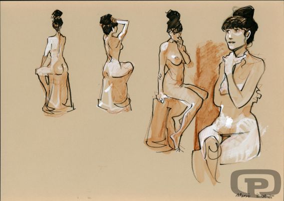 Olivier Vatine | Life Drawing #5 - Original Artwork by Olivier Vatine | Pulp’s Art