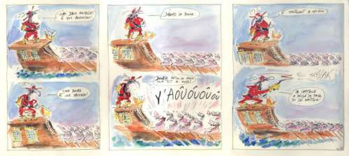 Jean-Marc Reiser (1941-1983) - La Galère (trois planches)