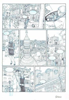 Marco Nizzoli | Lucifer Sam p.15 (con matita allegata) | Tavole Originali