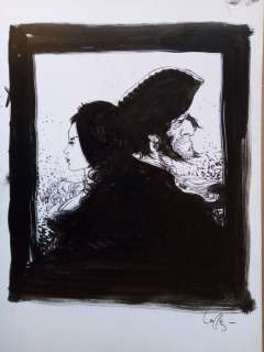 Lauffray - Originele illustratie in Inkt - Portrait Long John Silver et Lady Vivian Hastings | Catawiki