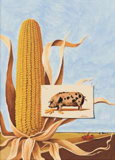 JOHN ATHERTON (1900-1952) "The Corn Belt." [COVER ART / HOLIDAY MAGAZINE] | Swann Galleries