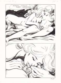 Zora la Vampira n. 8 + n. 6 - Il casto eremita + La notte e la paura - 2x tavole originali - Loose page - Unique copy - (1973/1982) | Catawiki