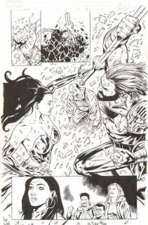 Cory Hamscher, Neil Edwards - herc #6 p. 8 - hercules action splash - 2011 signed