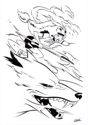 Elsa Charretier | Princess Mononoke | Tavole Originali