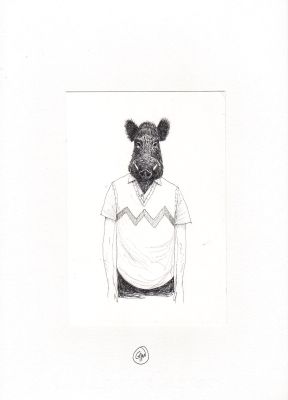 Gipi | Copertina del libro “Ognuno potrebbe” di Michele Serra (Feltinelli Ed.) | Tavole Originali