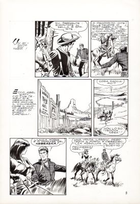 Leone Frollo | La Vedova Nera Episodio n.4 p.9 | Tavole Originali