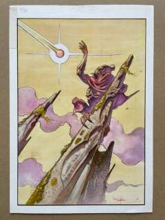 Larnoy, Eric - Dessin original couleurs - Thanéros - (1990) | Catawiki