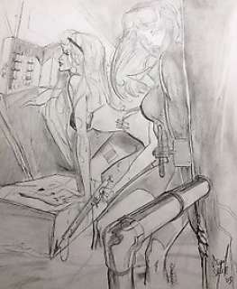 Danger Girl - Originele tekening - Gesigneerd door Stuart Sayger - (2003)