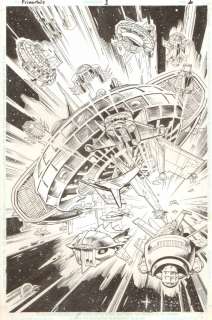 Mike Barreiro, Scott Eaton - Leonard nimoy‘s primortals #1 p. 1 - spaceships splash - 1995