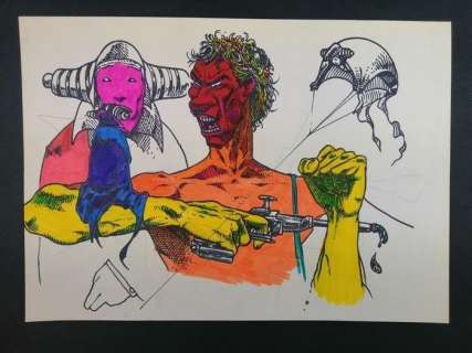 Tributo a Moebius - 1x Illustrazione originale - Loose page - First edition | Catawiki