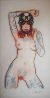 Stefano Mazzotti - disegno originale anni ’SKIN" - cm 21x40 - Loose page | Catawiki