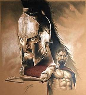 Gabe Farber - 300 - Frank Miller - Gabe Farber - 300 painting - Exemplaire unique - (2001)