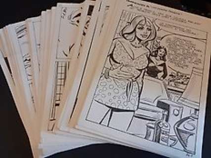 Danilo Grossi | La professionista n. 34 - 104x tavole originali - storia completa porno "una signora perbene" - Page volante - (1980) | Catawiki